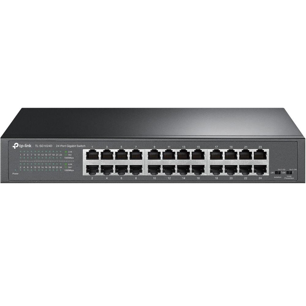 Switch Gigabit 24 Portas Nao Gerenciavel TP-LINK TLSG1024D - 1