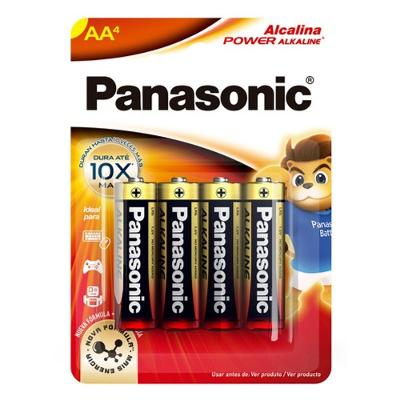 Pilha Alcalina AA 4 Unidades Panasonic