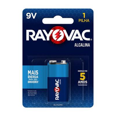 Bateria Alcalina 9V Energia Confiável Rayovac