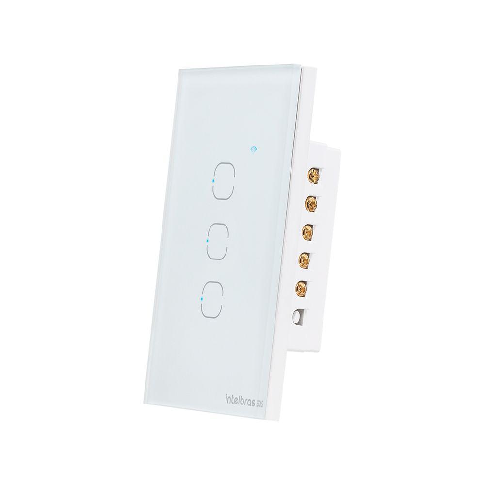 Interruptor Smart Zigbee Touch 3 Canais Branco Intelbras - 3