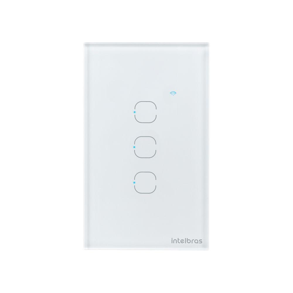 Interruptor Smart Zigbee Touch 3 Canais Branco Intelbras - 1