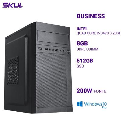 Computador i5 3470 8GB RAM SSD 512GB Win 10 Pro B500 SKUL