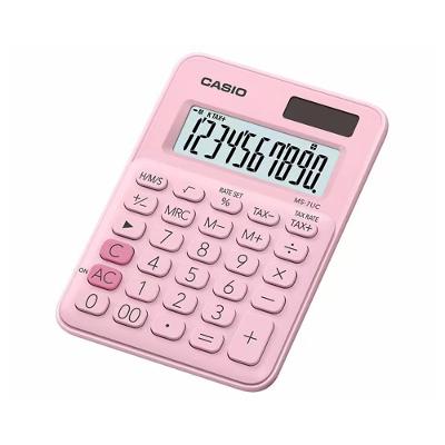 Calculadora de Mesa 10 Digitos Calculo Horas Rosa Casio MS 7UC