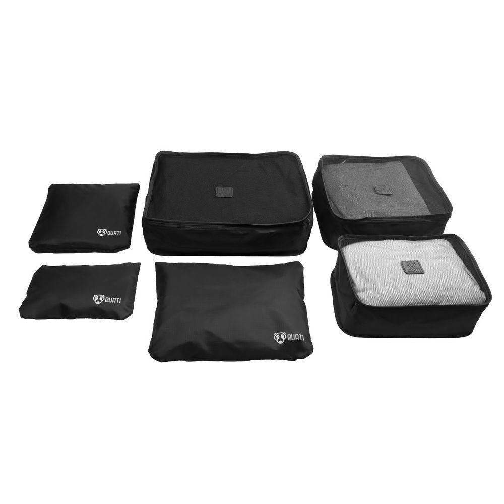 Kit Organizador de Mala Quati Travel Preto 6 Peças - 1