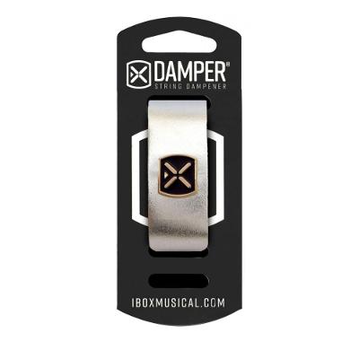 Damper Couro e Tag Metal Prata IBOX DMMD01