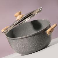 Caçarola 4,5L 24CM Marble Dark Grey Oster - 4