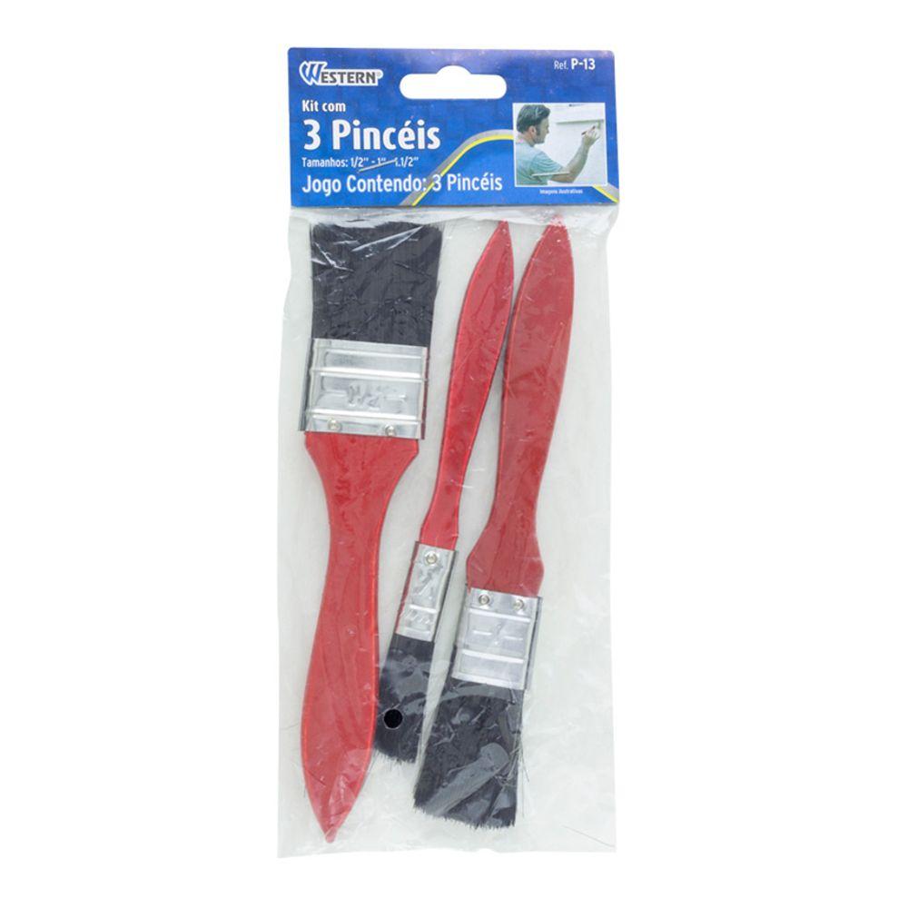 Pincel Pintura 3 Peças Western - 1