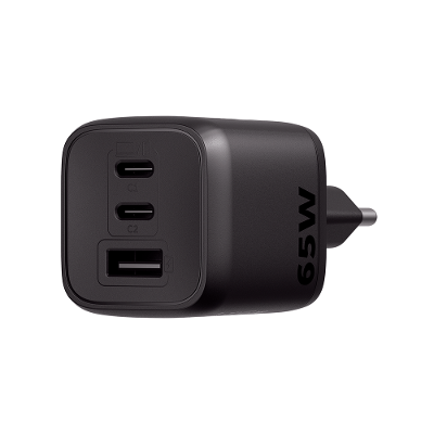 Carregador GaN 65W 3 Portas 1A 2C Ultrarrápido Intelbras