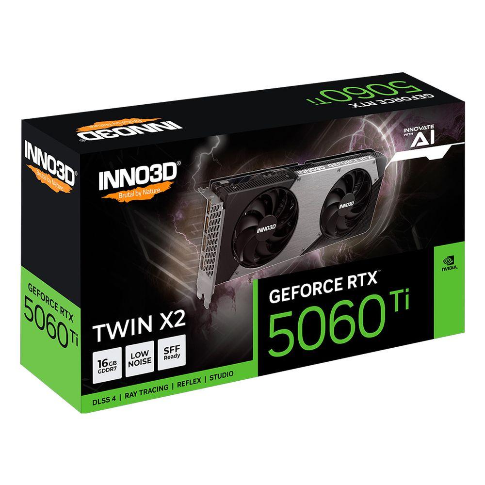 Placa de Vídeo GeForce RTX 5060 Ti 16GB GDDR7 X2 OC INNO3D - 3