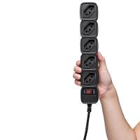 Protetor Eletronico EPE 205 Preto 5 Tomadas Intelbras