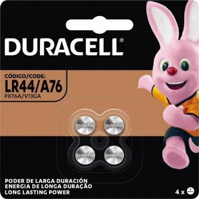 Pilha Botão Alcalina 1,5v LR44 (Com4 Pilhas) Duracell