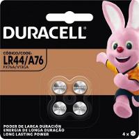 Pilha Botão Alcalina 1,5v LR44 (Com4 Pilhas) Duracell - 1