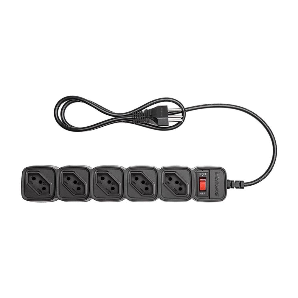 Protetor Eletrônico EPE 205 5 Tomadas Cabo 3m Preto Intelbras - 5
