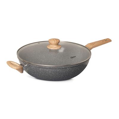 Panela Wok 5,5L 31,5CM Marble Dark Grey Oster