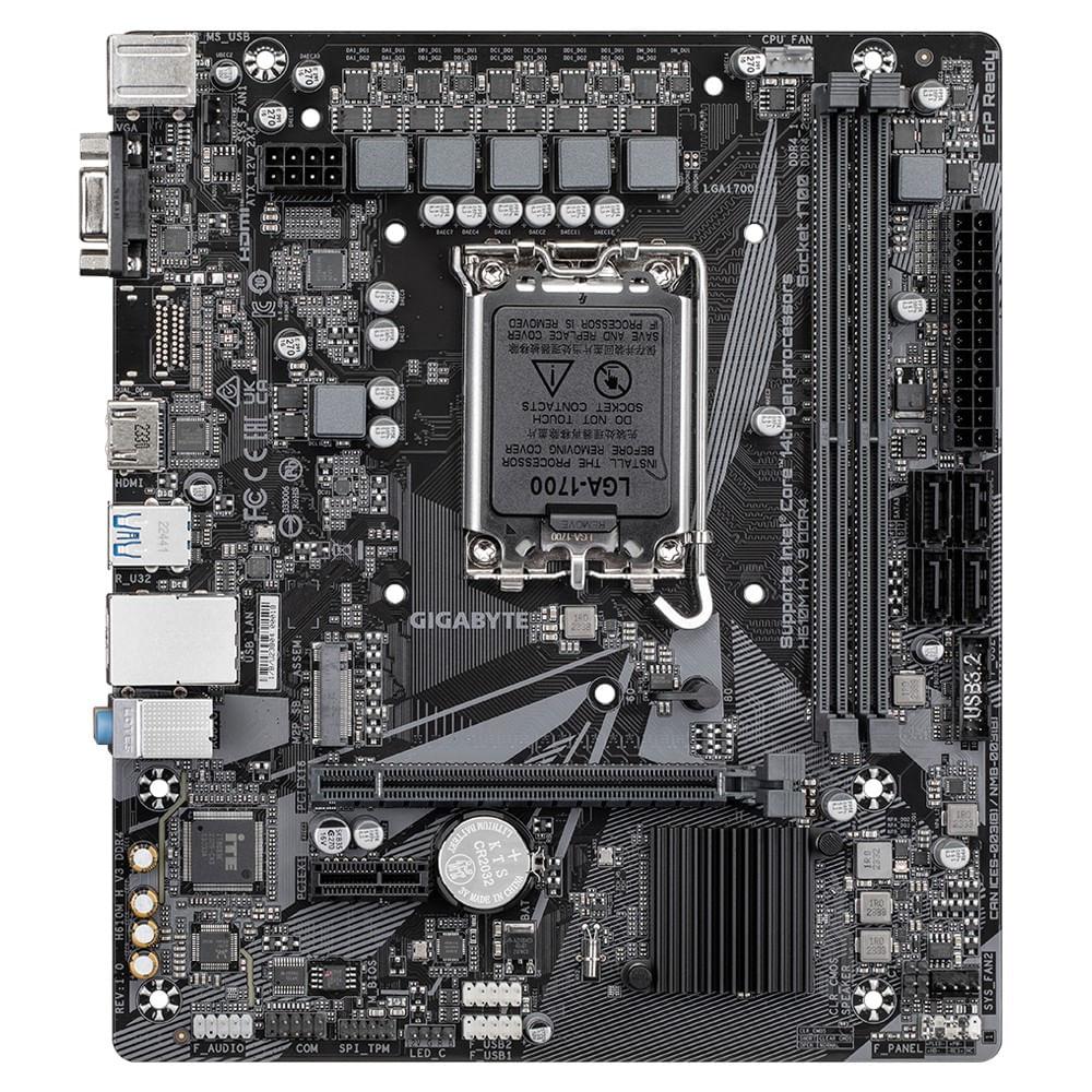 Placa Mãe H610M H V3 LGA 1700 M.2 DDR4 MATX Gigabyte - 7