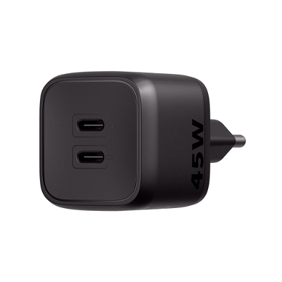 Carregador Ultrarrapido Intelbras 45W 2 Portas USB C GAN