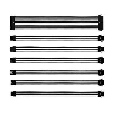 Kit Cabo Extensão Sleeved PSU 30cm B/P Cooler Master
