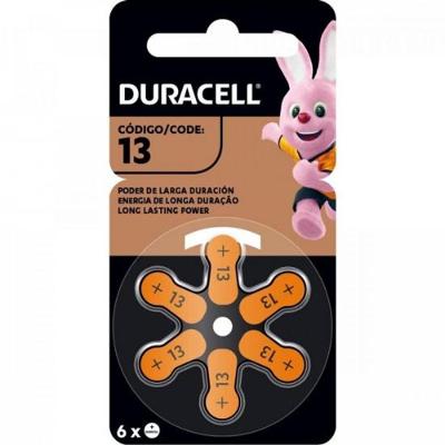 Pilha Auditiva 13 (Cartela Com6 Unid.) Duracell