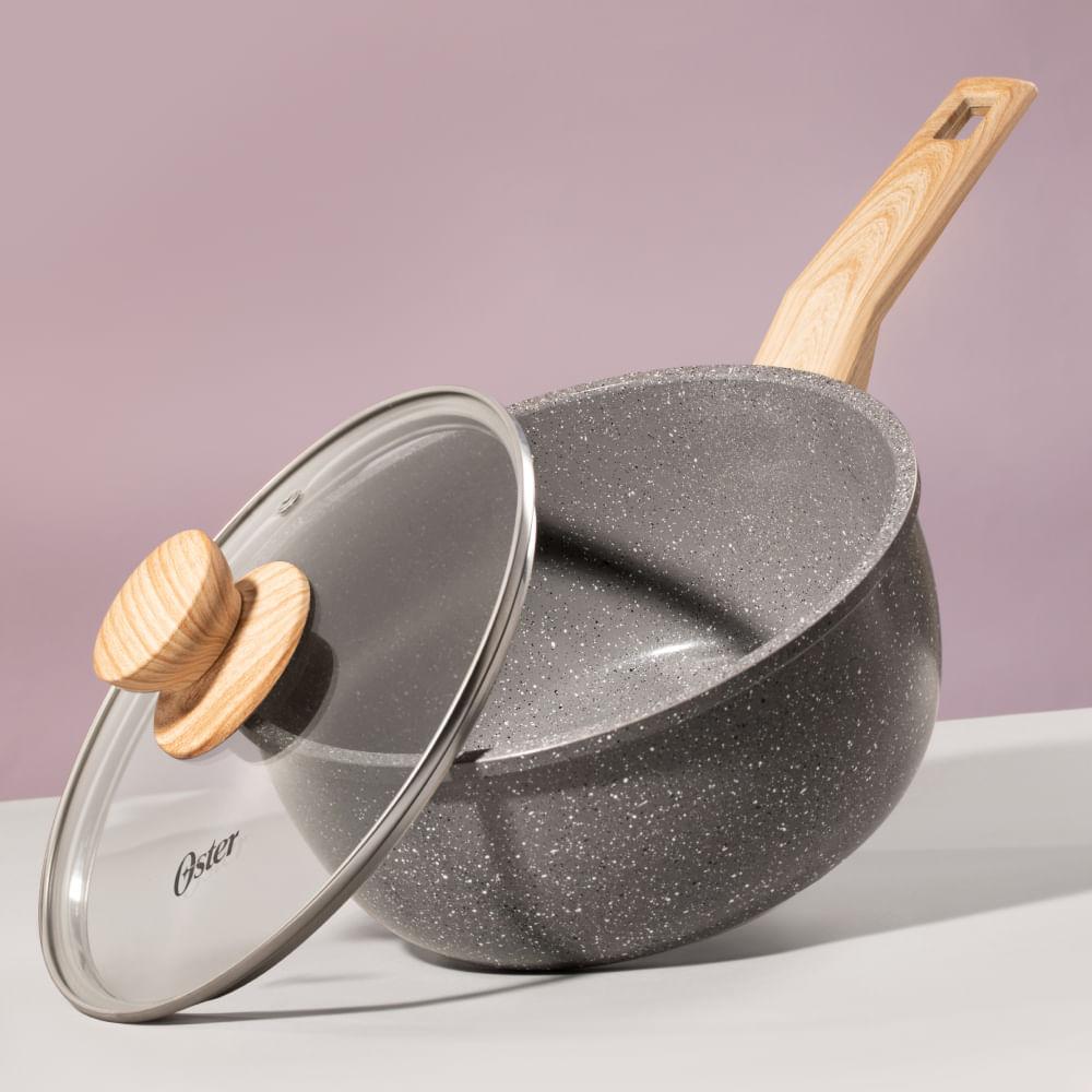 Panela com Tampa 3L 20CM Marble Dark Grey Oster - 2