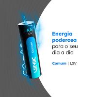 Pilha Comum AA 1.5V Tubo com 40 Unidades Vinik - 5