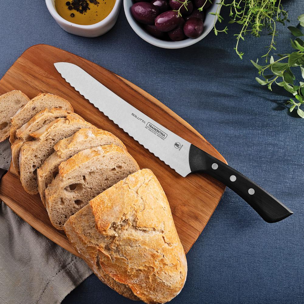 "Faca Pão Solutta Aço Inox Cabo Policarbonato 8""" - 2