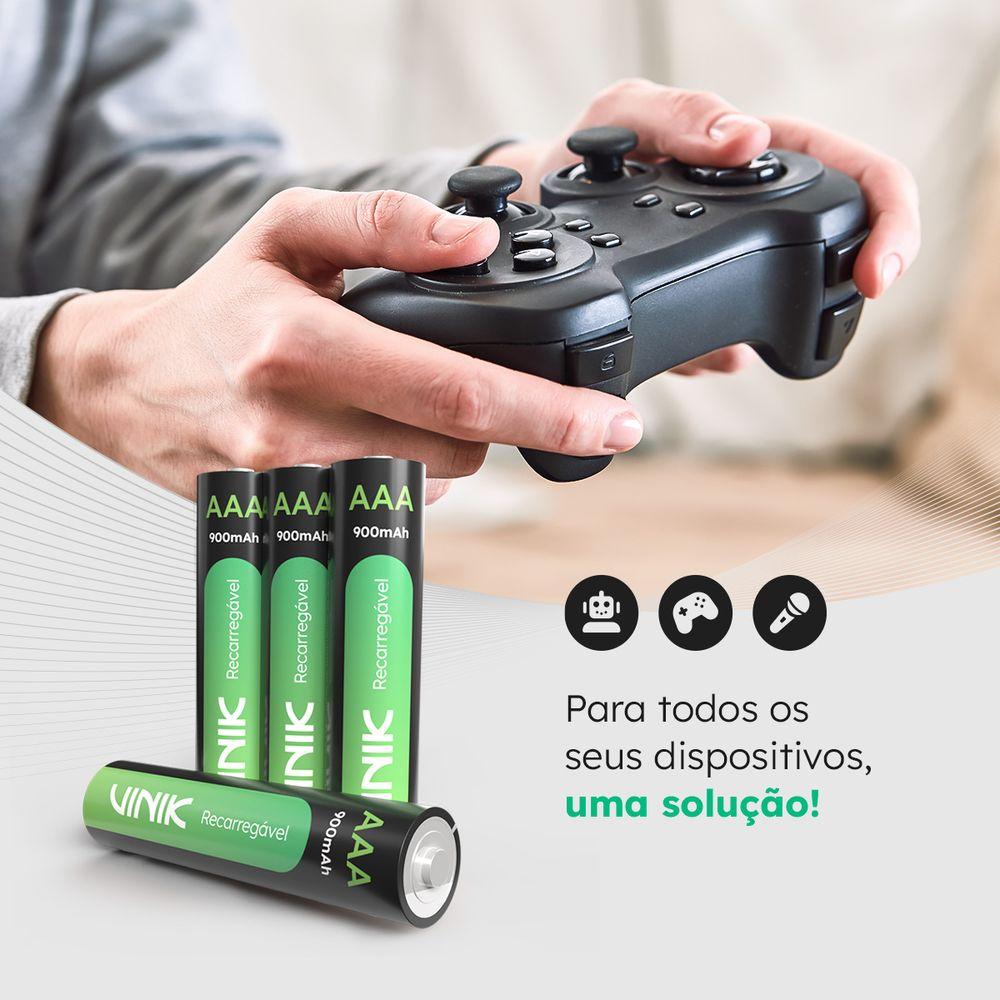Pilha Recarregavel AAA Vinik 900mAh 1.2V Kit 2 Unidades - 3