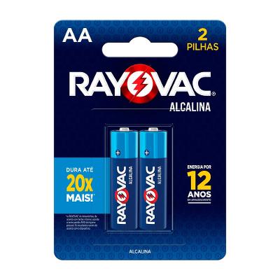Pilha Alcalina AA 2 Unidades Rayovac