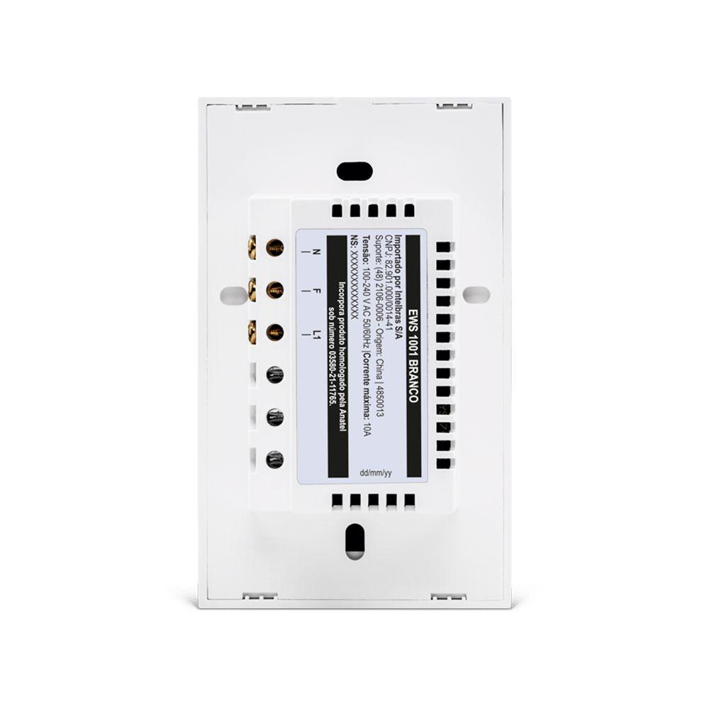 Interruptor Smart Wi-Fi Touch Intelbras Branco EWS 1001 - 4