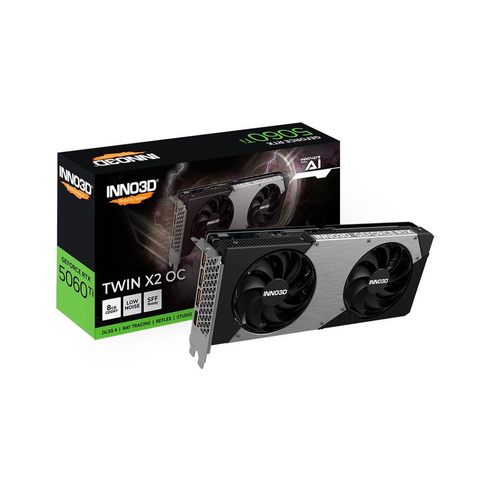 Placa de Vídeo INNO3D RTX 5060 Ti 8GB GDDR7 Twin X2 OC - 1