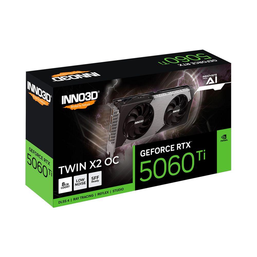 Placa de Vídeo INNO3D RTX 5060 Ti 8GB GDDR7 Twin X2 OC - 3