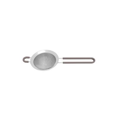 Peneira Softta Aço Inox Silicone Cinza 8,8cm