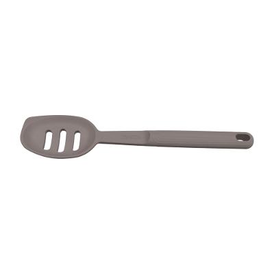 Colher para Servir Vazada Softta Silicone Cinza