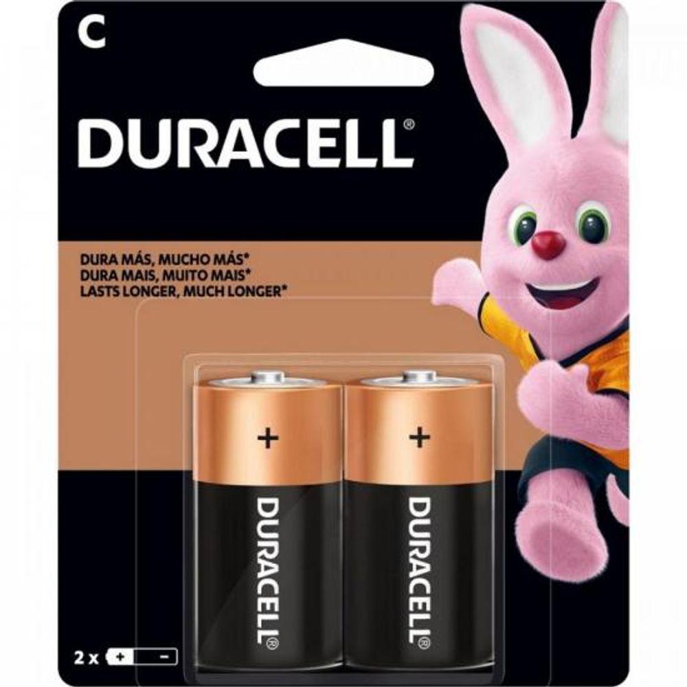 Pilha Alcalina C MN1400 (Com2 Pilhas) Duracell - 1
