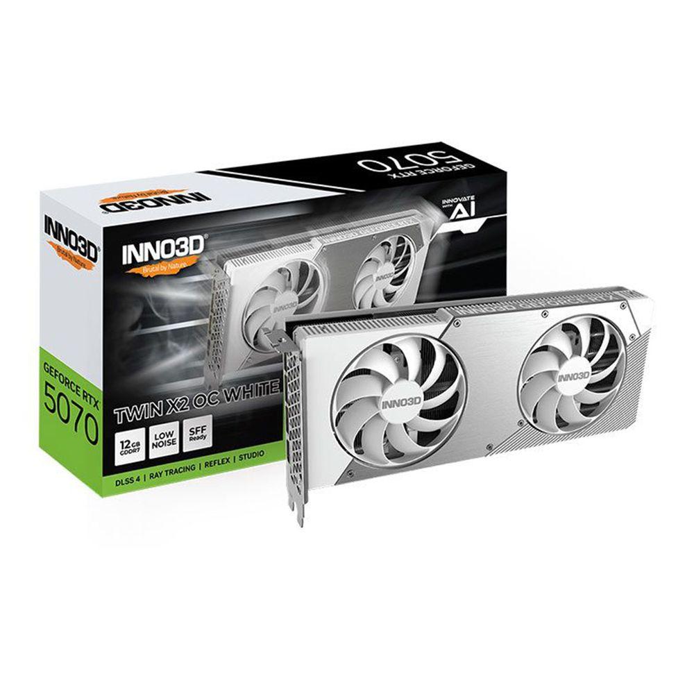 GPU GeForce RTX 5070 Twin X2 OC White 12GB GDDR7 Inno3D - 1