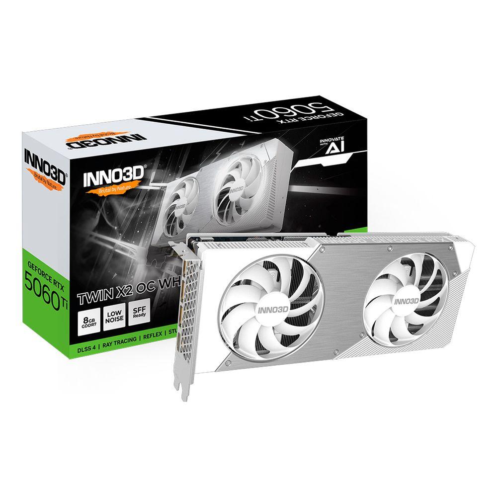 GPU GeForce RTX 5060 Ti 8GB GDDR7 Twin X2 OC White Inno3D - 1
