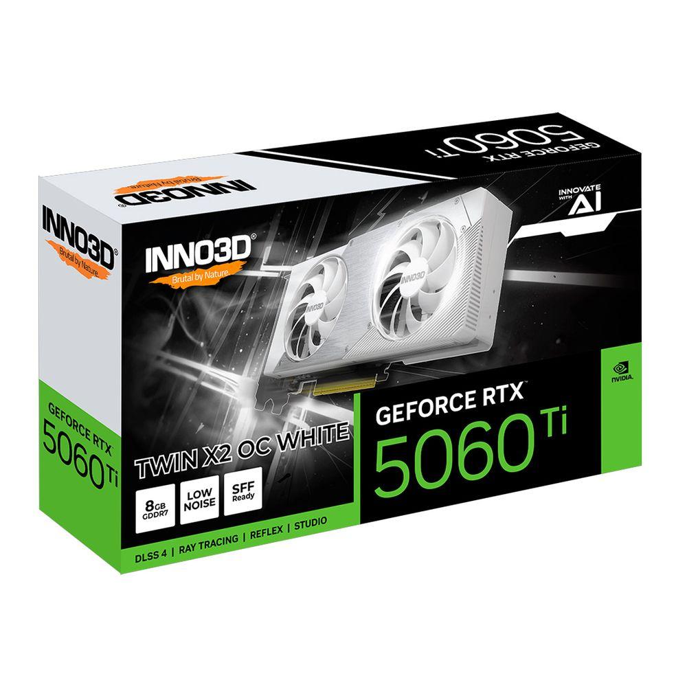 GPU GeForce RTX 5060 Ti 8GB GDDR7 Twin X2 OC White Inno3D - 3