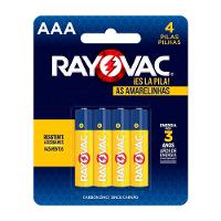 Pilha Comum AAA com 4 Unidades RAYOVAC - 1