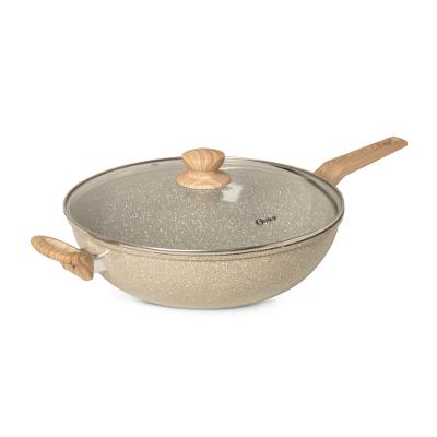 Panela Wok 5,5L 31,5CM Marble Cinza Dust Oster