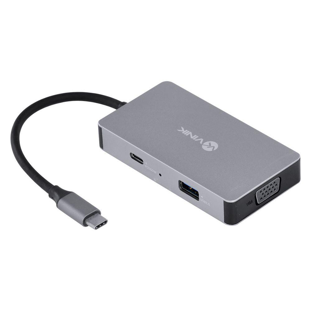 Hub USB C 5 em 1 HDMI VGA USB 3.0 PD 60W Vinik 1 - 2
