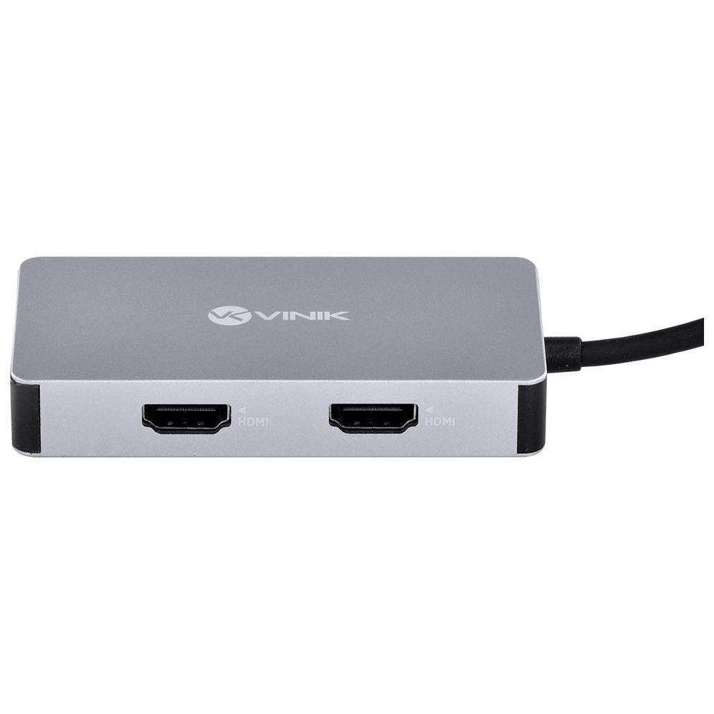 Hub USB C 5 em 1 HDMI VGA USB 3.0 PD 60W Vinik 1 - 5