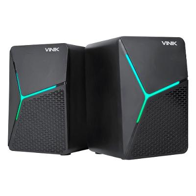 Caixa de Som Gamer Star 6W 2.0 LED Rainbow Vinik