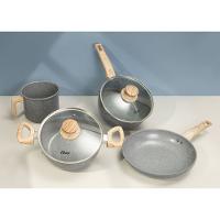 Conjunto De Panelas 4 Peças Com Revestimento Cerâmico Marble Edition - Dark Grey - 2