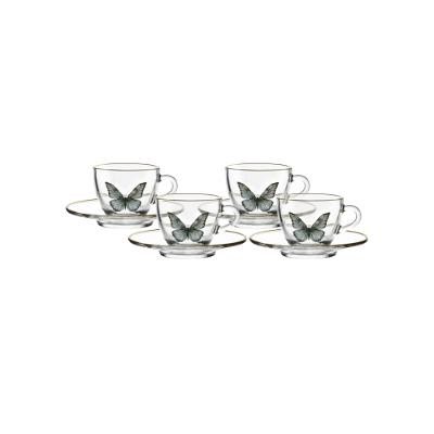 Conjunto Xícaras Café Butterfly Hauskraft 85ml 4un
