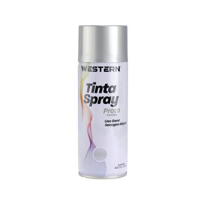 Tinta Spray Preta Uso Geral Secagem Rápida 400ml Western