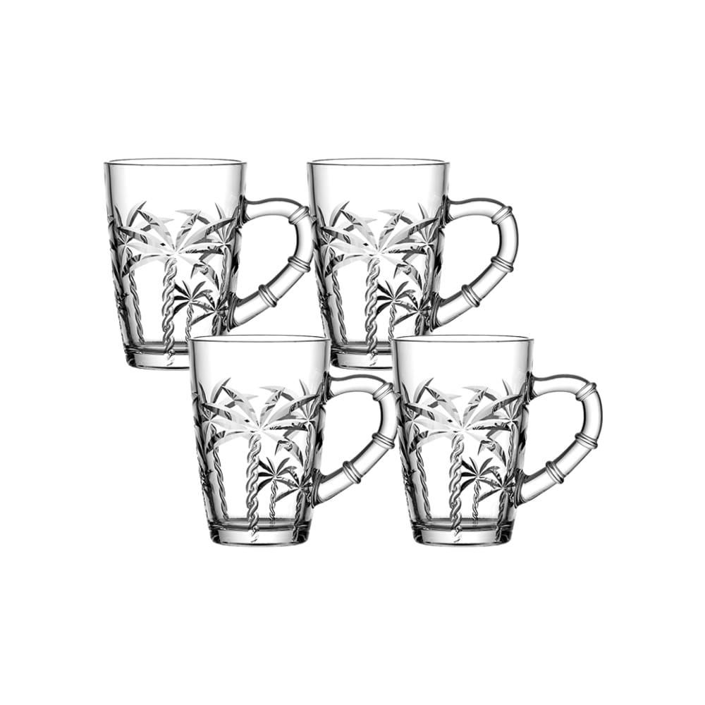 Caneca de Vidro Trancoso Hauskraft 210ml 4 Unidades - 1