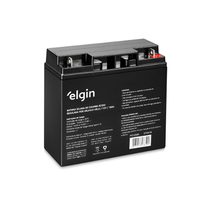 Bateria Selada VRLA 12V 18Ah Terminal L1 Elgin