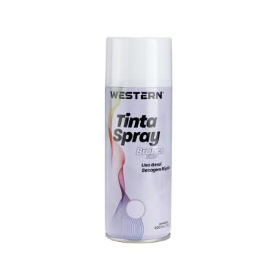 Tinta Spray Uso Geral Branca Fosca 400ml Western