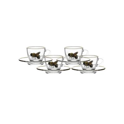 Xícara Café Hauskraft Honeybee 85ml 4 Peças