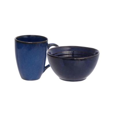 Conjunto Bowl e Caneca Maeve Azul Hauskraft 2 Peças