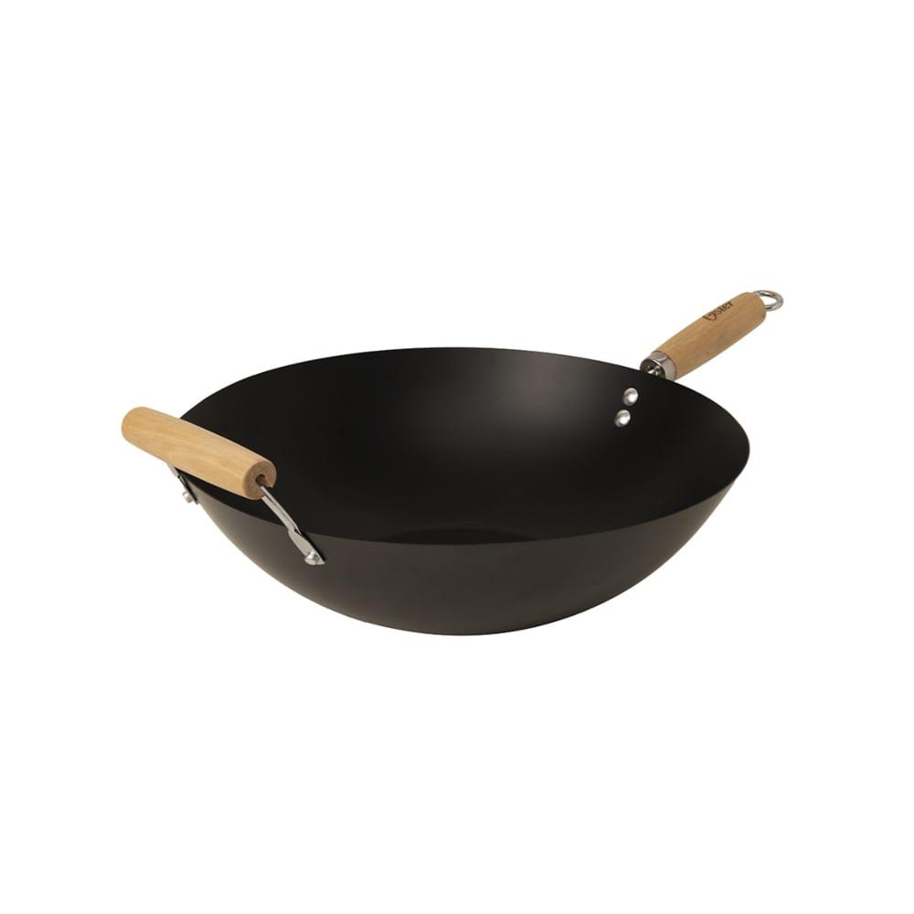 Panela Wok Oriental 34CM Aço Carbono Brayden Oster - 1